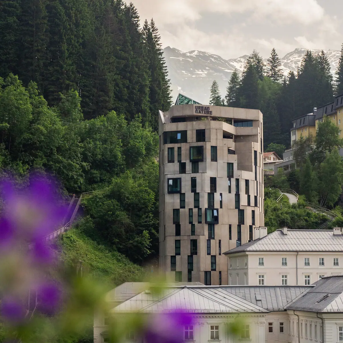 Urban Nature Bad Gastein An exterior view of the Urban Nature Hotel in Bad Gastein.