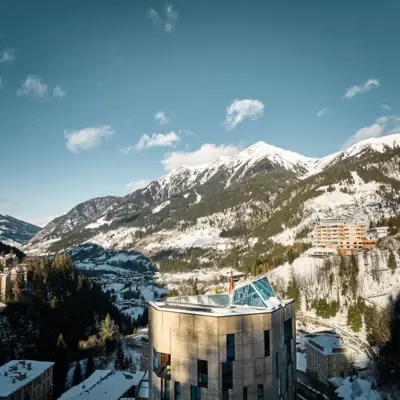 Urban Nature Bad Gastein View from the Urban Nature Hotel in Bad Gastein across the Gastein Valley.